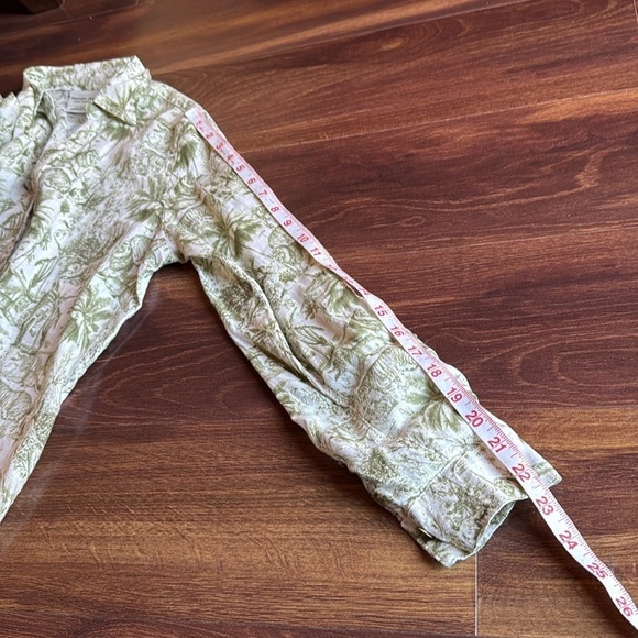 RACHEL ZOE Tropical Safari  Print Button Down Shirt Size Small - Picture 8 of 8